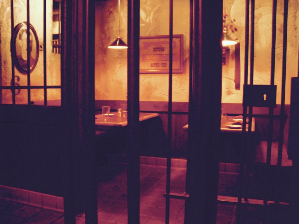 Dining area at Cell Block Steak House at Jailhouse Hotel Ely NV