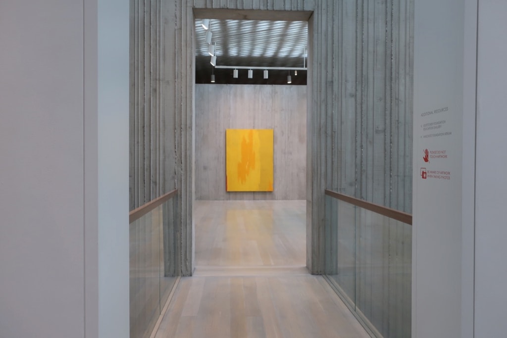 Sunshine Yellow abstract art at Clyfford Still Museum Denver CO