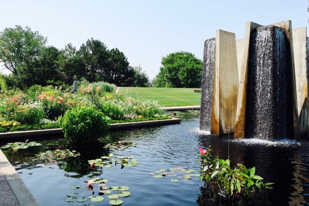 Water features at Denver Botanic Gardens