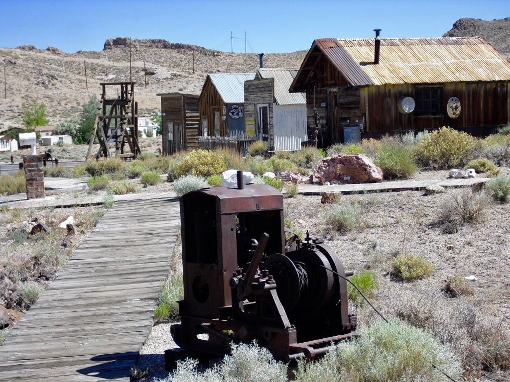 Old Miners town at Central Nevada Museum Tonopah