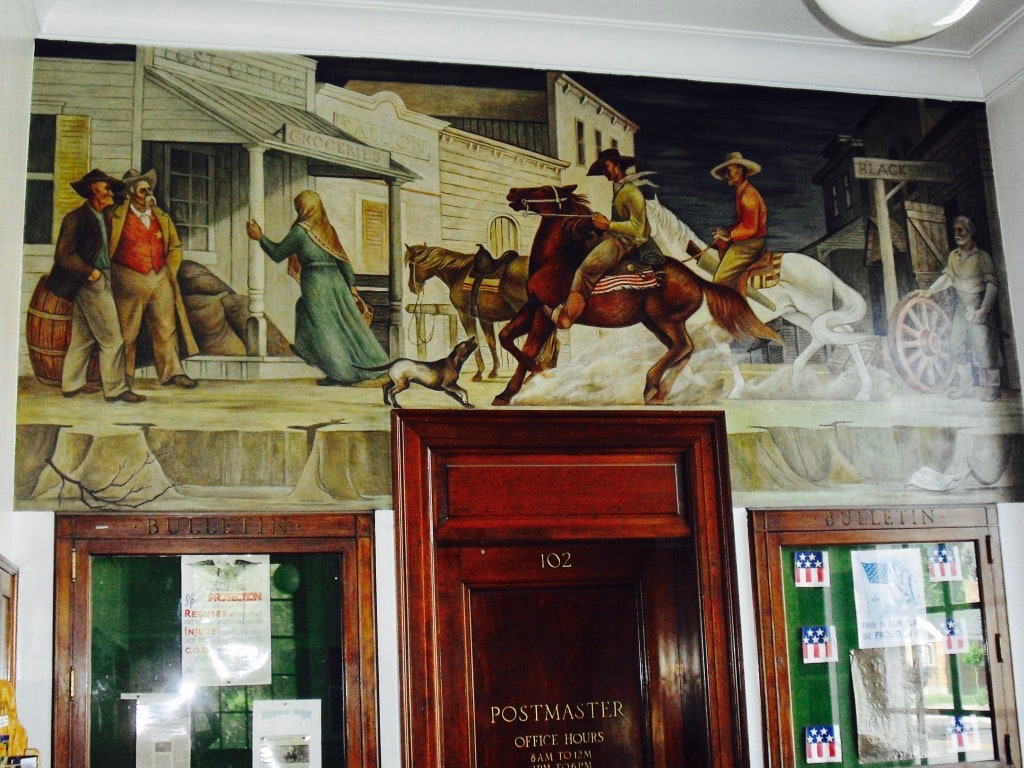 WPA Mural in Helper UT Post Office