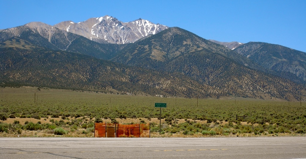 Western Nevada border landscape