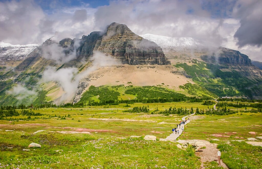Glacier National Park alpine trail