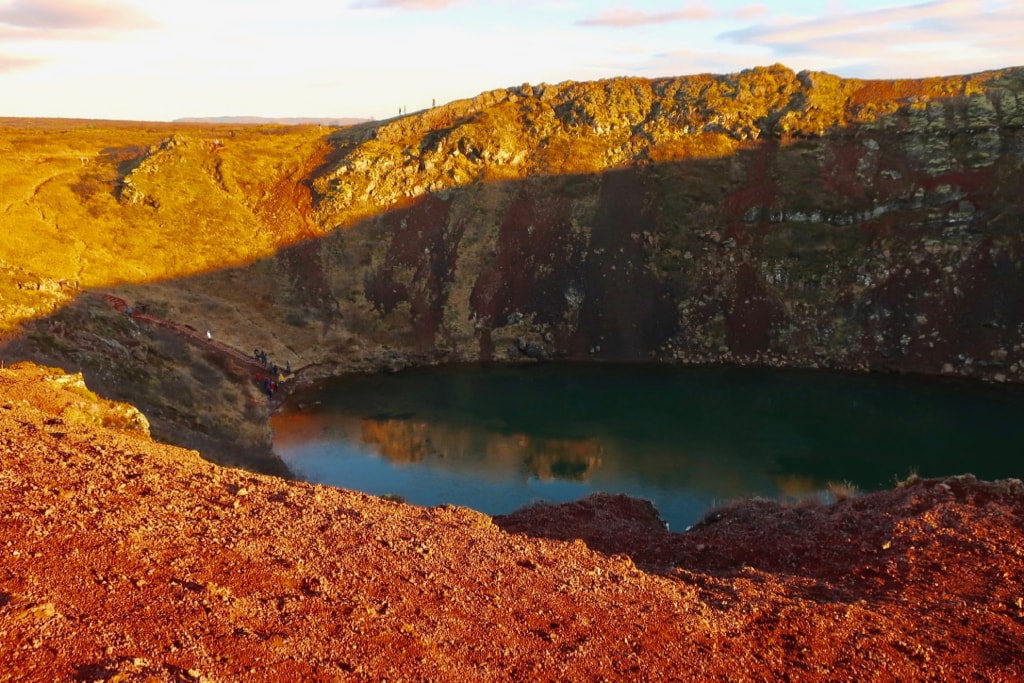 Kerid Crater on Golden Circle Iceland