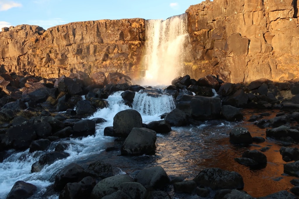 Oxararfoss at Þingvellir National Park Iceland