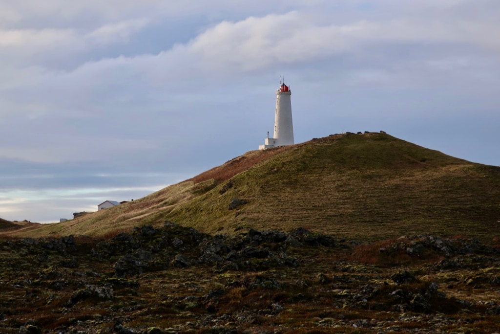 Valahnúkamöl Cliffs and Lighthouse Iceland