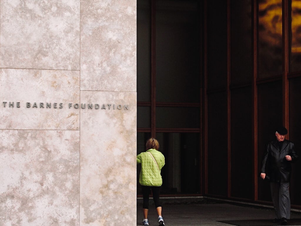 Barnes Foundation Art Museum entrance Philly 