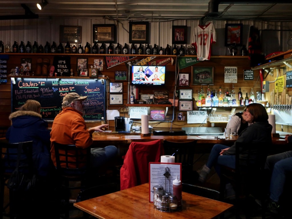 Blue Line Brewery interior Saranac Lake