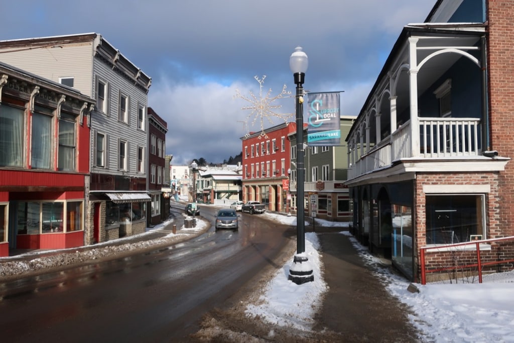 Downtown Saranac Lake NY 