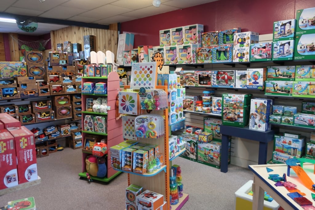 Fully stocked Goody Goody's Toy and Game Store Saranac Lake NY