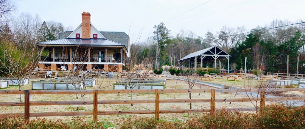 Fine Creek Brewing view from Cottage at Mill at Fine Creek VA