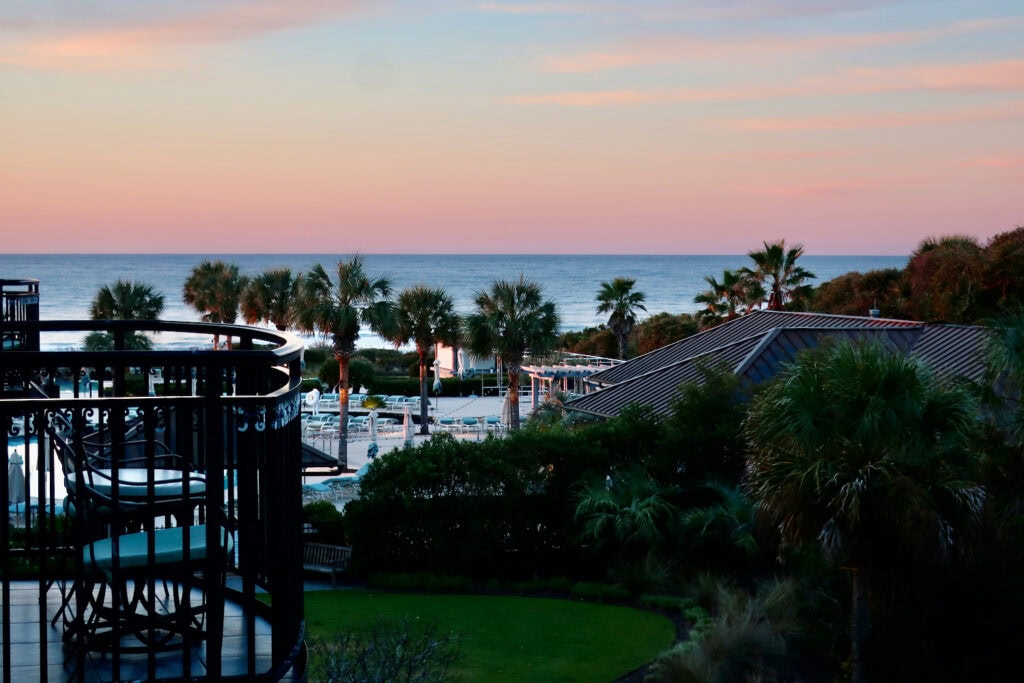 View from room at The Sanctuary at Kiawah Island SC