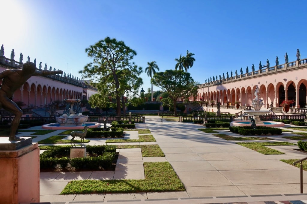Courtyard of the Ringling Art Museum Sarasota