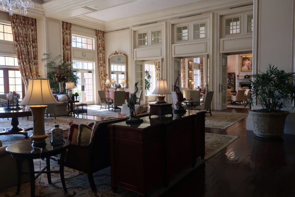 One of the many common rooms at The Sanctuary at Kiawah Island SC