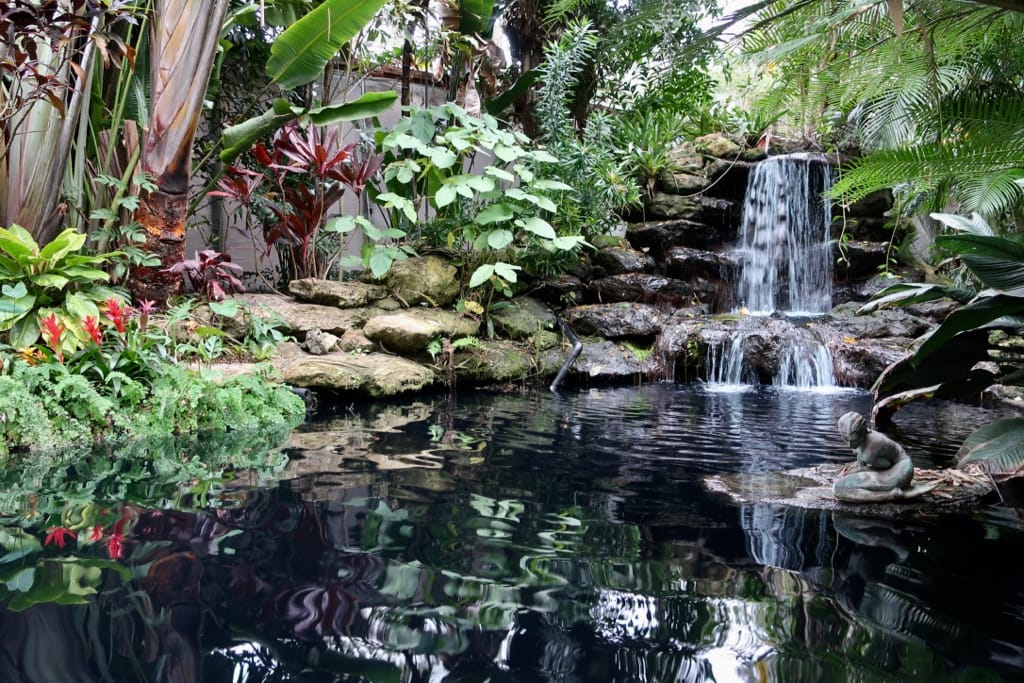 Waterfall at Marie Selby Botanical Garden Sarasota