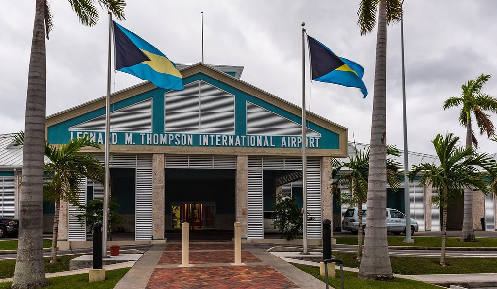 Entrance to Leonard M. Thompson International Airport