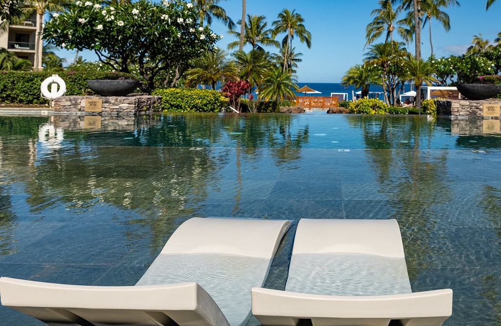 Resort pool in Maui