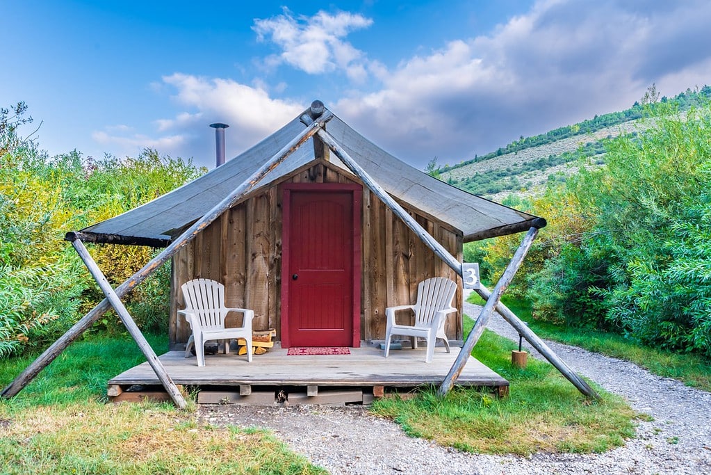 Idaho glamping cabin