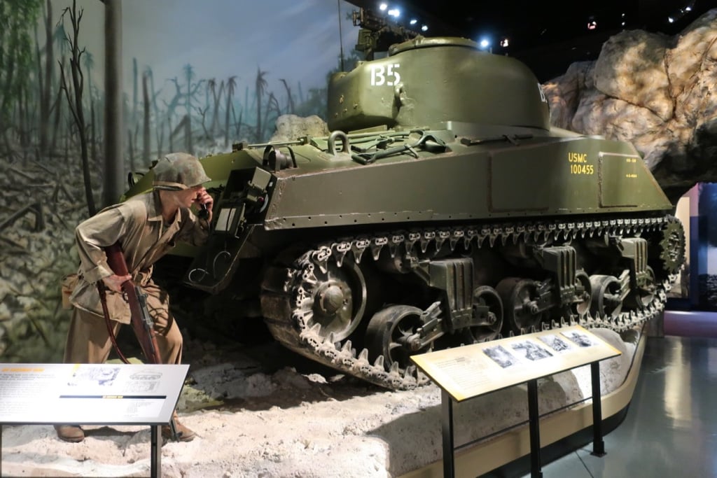 Marine with tank National Museum of the Marine Corps, Triangle VA