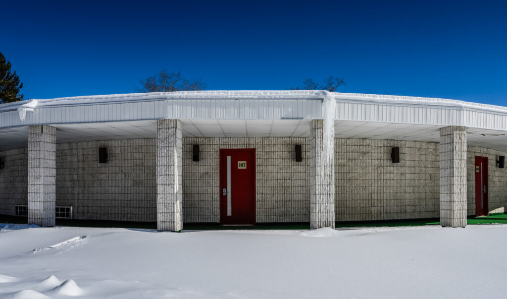 Retro architecture at Poconos resort