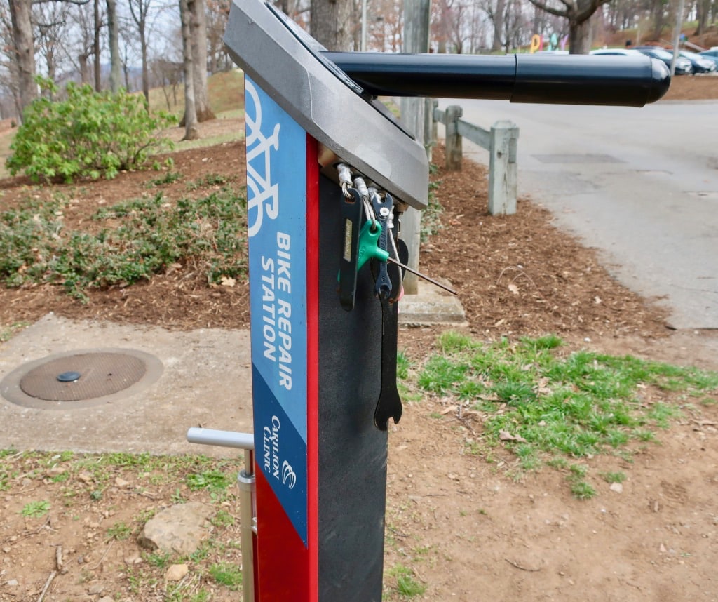 Bike Repair Station on top of Mill Mountain Roanoke VA