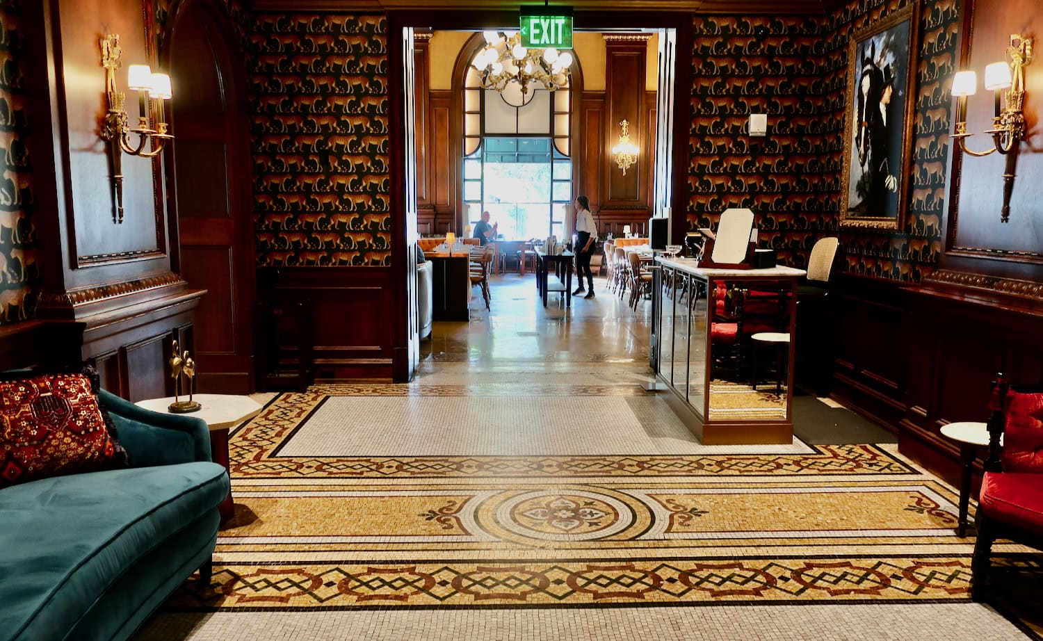 Entrance to Le Cavalier at Hotel Du Pont in Wilmington DE