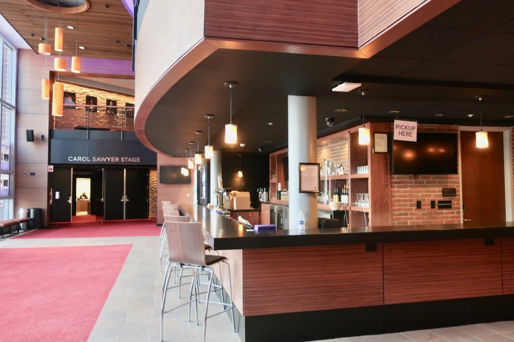 Lobby and lobby bar at Round House Theater Bethesda MD