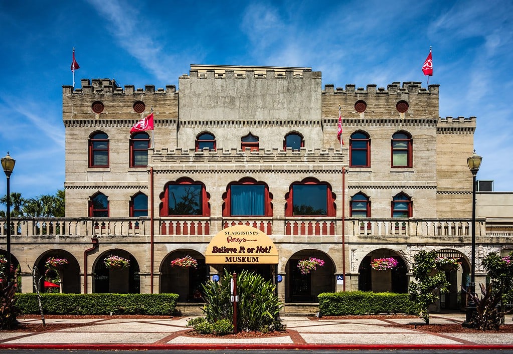 Front entrance of Ripley's Believe It Or Not Museum in St. Augustine FL