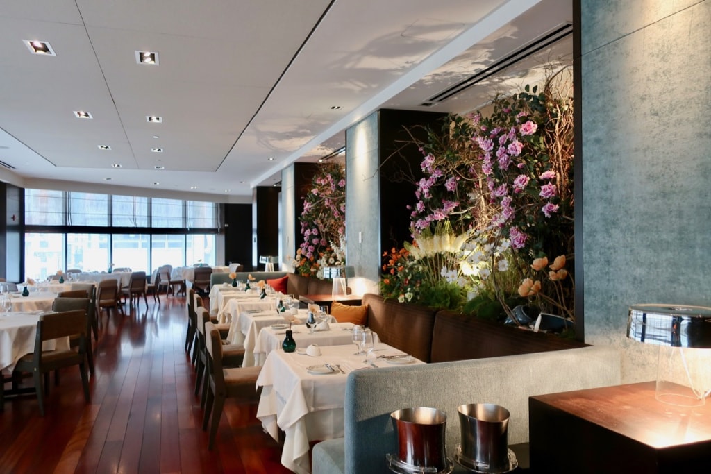 Romantic Ai Fiori Restaurant at Langham Hotel NYC