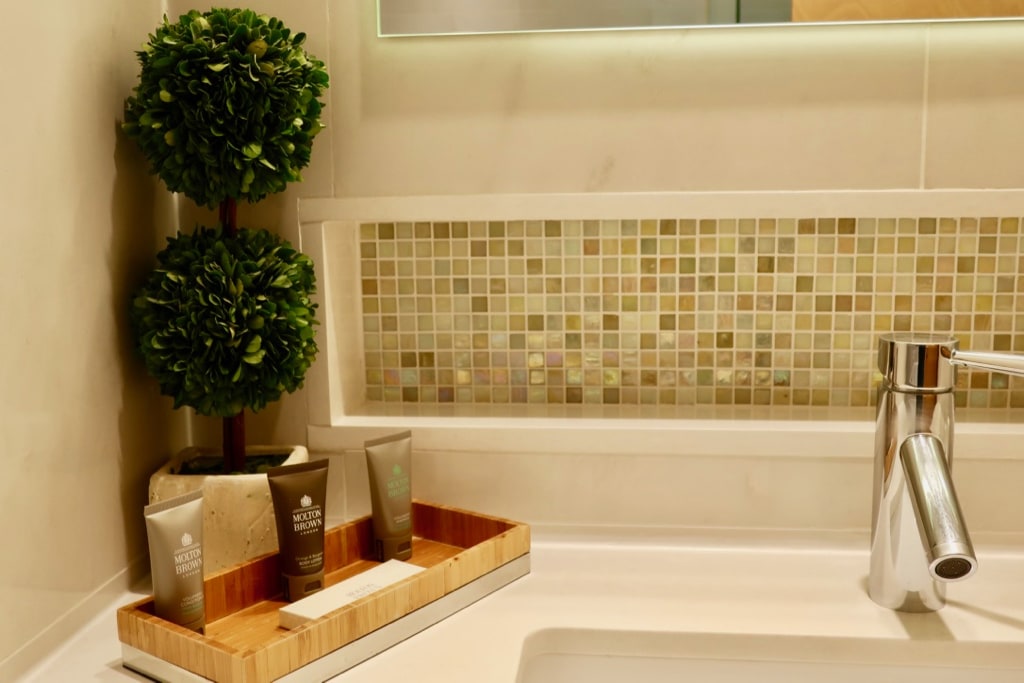 Concorde Hotel Bathroom with amenities