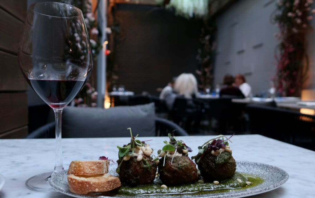 Bonsai Meatballs at the Concorde Hotel NY NY