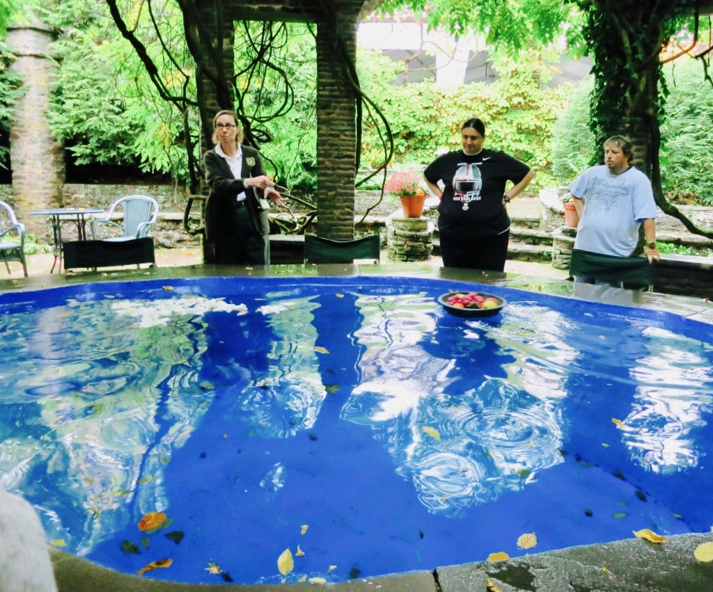 Finger bowl water table from 1920's at Grey Towers Milford PA