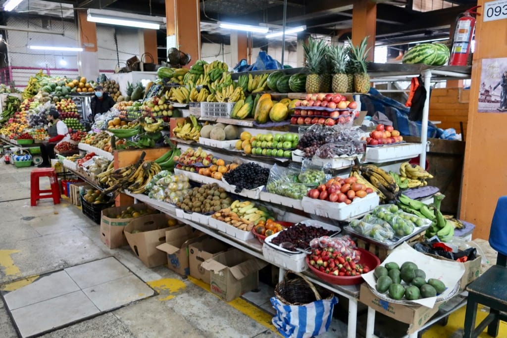 Mercado Santa Clara gorgeous fruit stand Quito