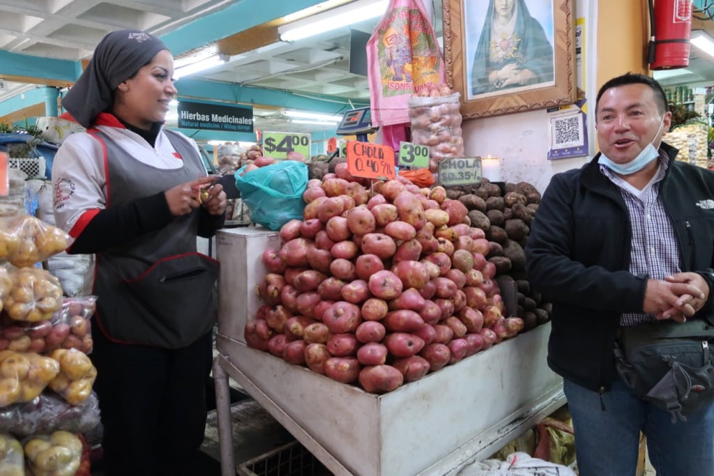Potato Lady at Mercado Santa Clara Quito