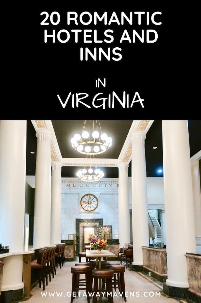 Romantic hotels in Virginia Pin