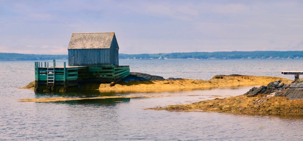 Shack on water in Blue Rocks NS