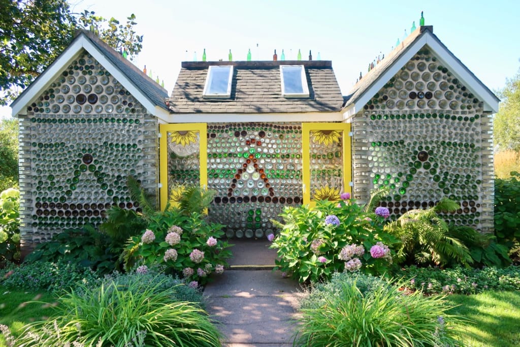 First of three Bottle Houses PEI