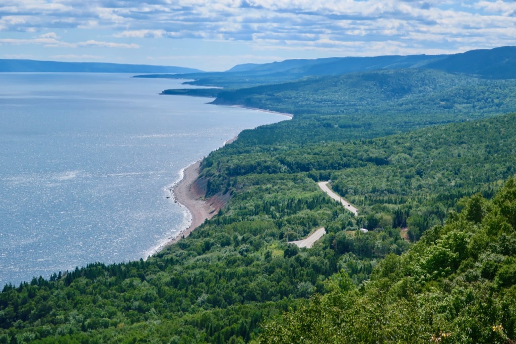 Cabot Trail Cape Breton NS from above