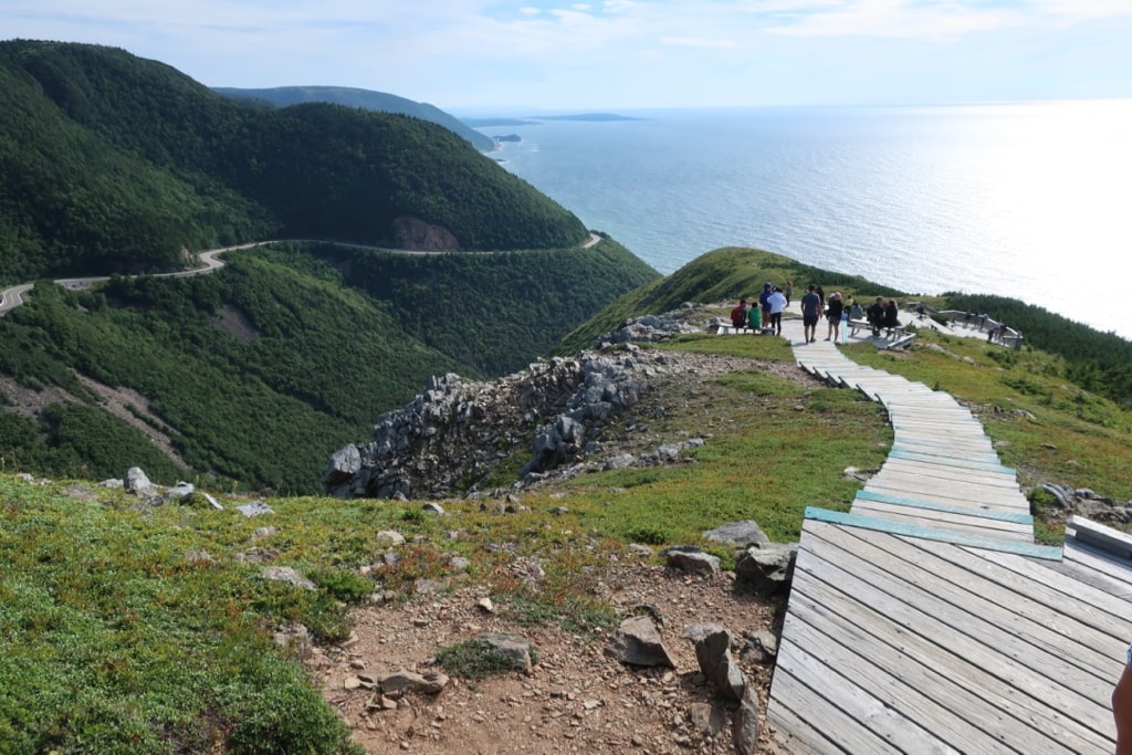 Spectacular views end of Skyline Trail Cape Breton Highlands NP