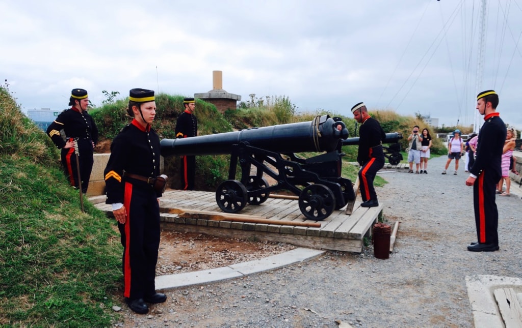 Ready to fire cannon Halifax Citadel NS