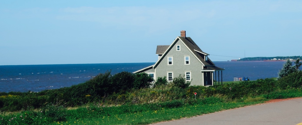 House on the ocean in Prince Edward Island
