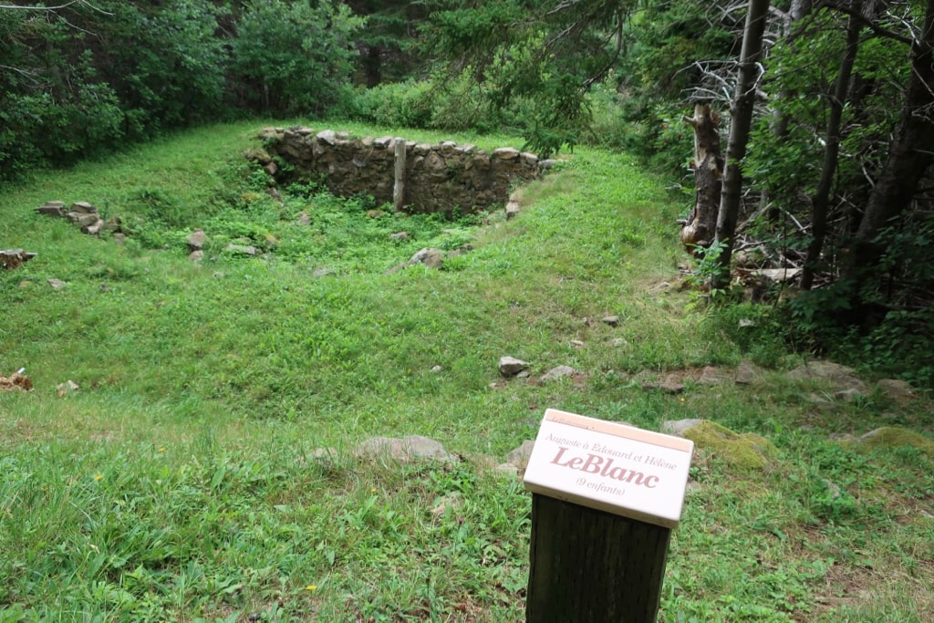 What left of LeBlanc Homestead on Cabot Trail Cape Breton NS