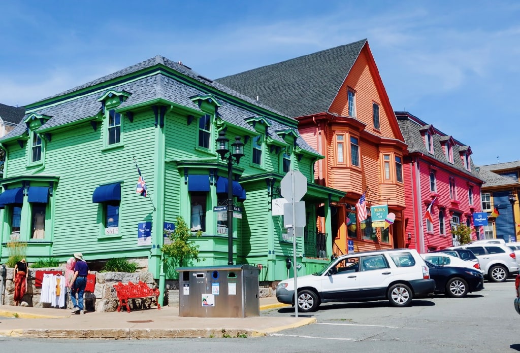 Colorful houses in Lunenburg NS