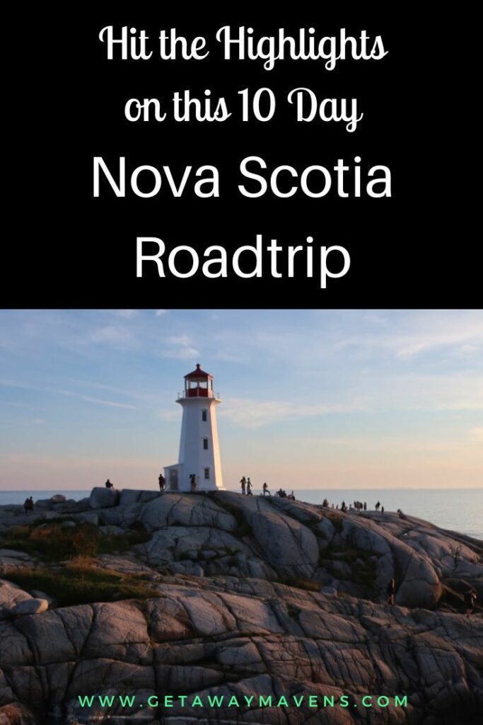 Nova Scotia Road Trip highlights pin