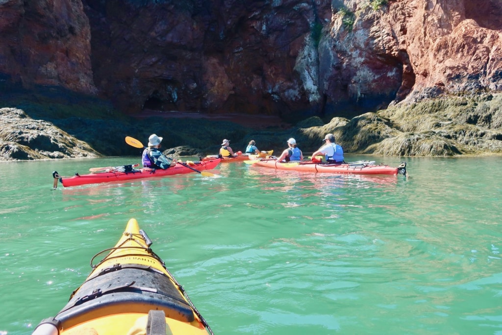 NovaShores Adventures day kayaking on Bay of Fundy Nova Scotia 