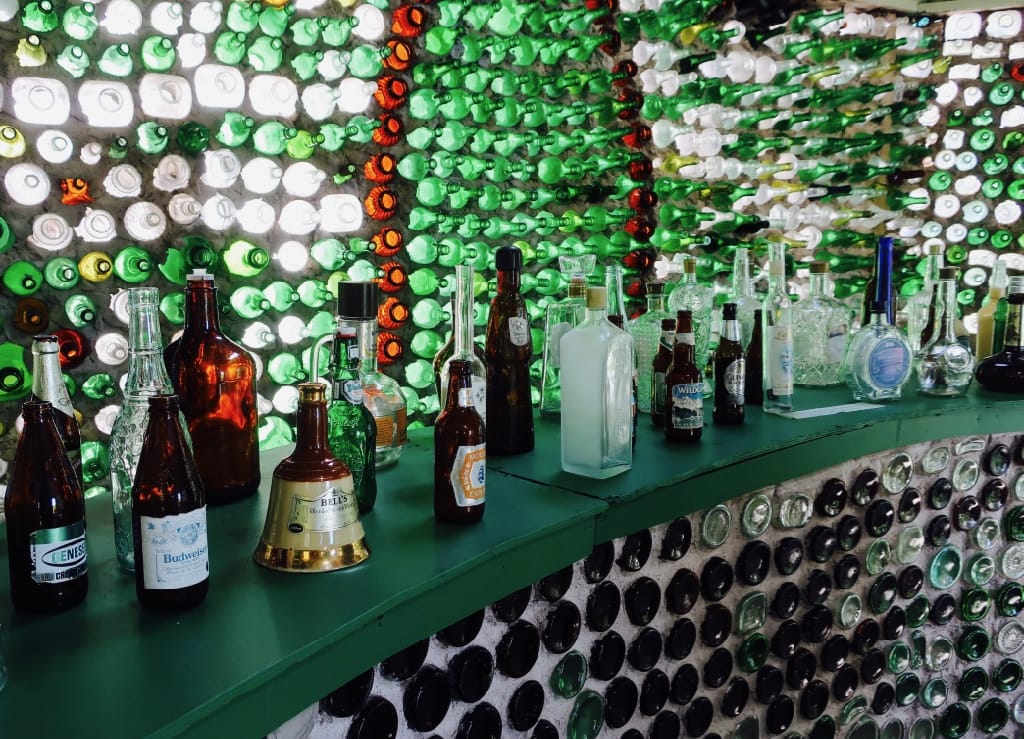 Bottle Houses Bar with Booze Cape Egmont PEI