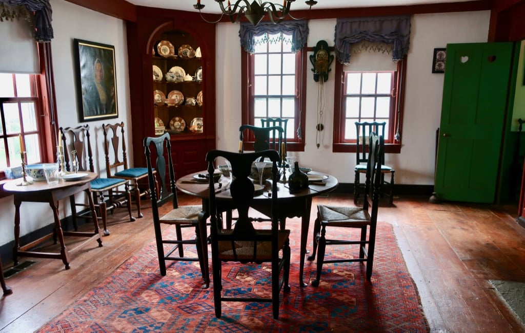 Bidwell House dining room MA