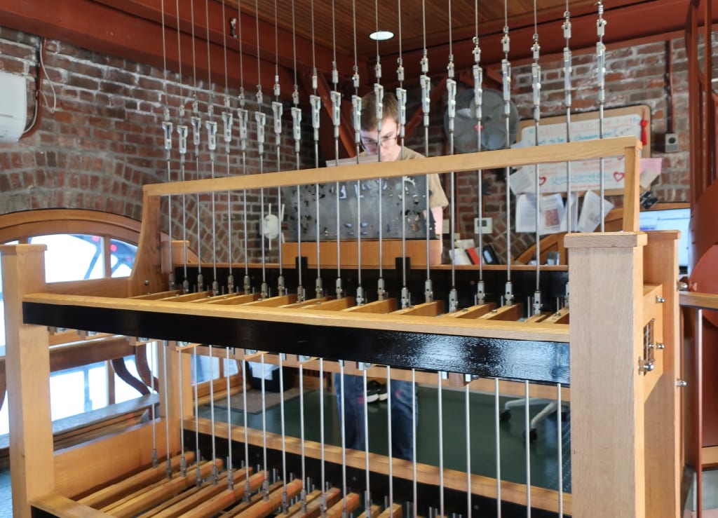 Cornell Chimes Chimemaster, Ryan, playing My Bonnie Lies Over the Ocean in Magraw Tower Ithaca NY