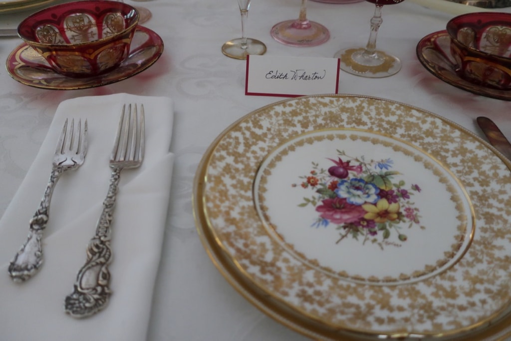 Edith Wharton place setting Ventfort Hall Lenox MA