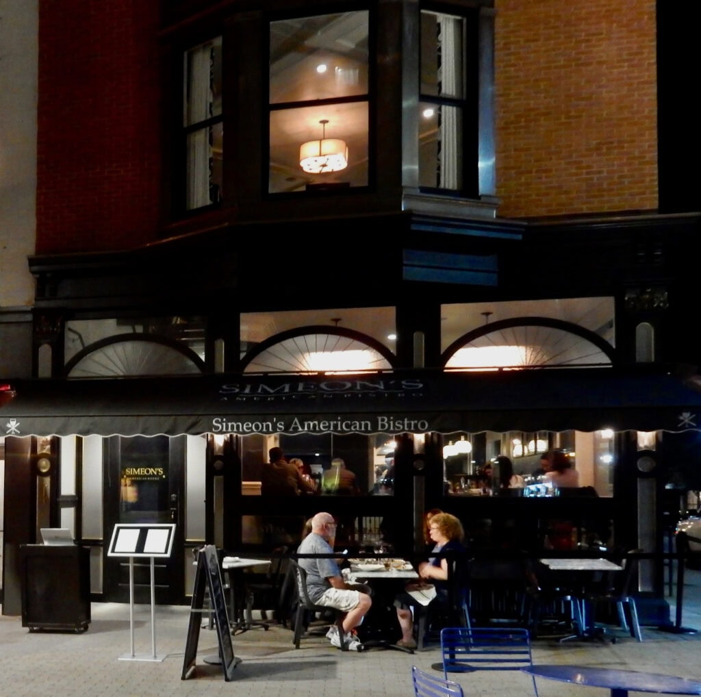 Exterior of Simeons American Bistro Ithaca NY